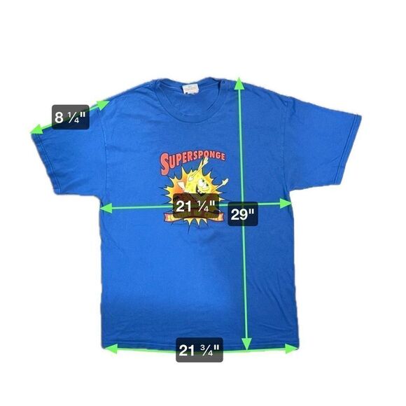 Vintage Y2K Spongebob Squarepants Soaking Up Crime Tee - Picture 5 of 5